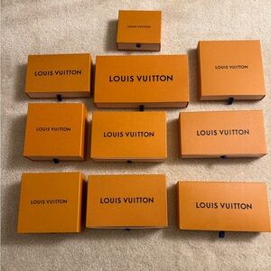Louis Vuitton Signature Orange Boxes